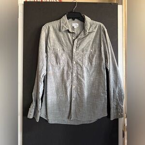 Classic Gray Casual Button-Down Shirt